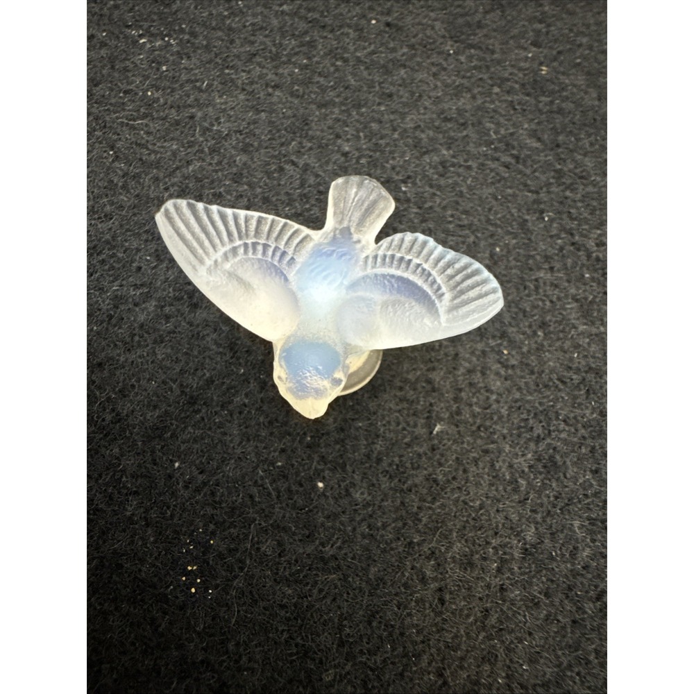 Vintage Sabino Opalescent Glass Small Flying Bird Signed France AS IS